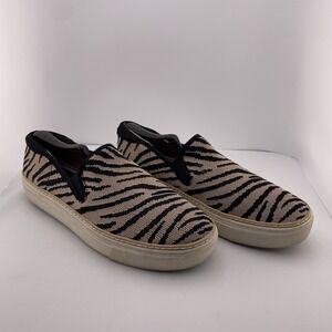 Dr Scholl's Slip On Sneakers Zebra Print Knit Casual Comfort Shoes‎